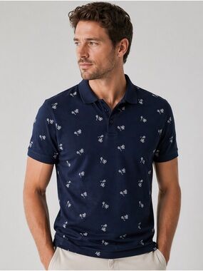 Threadcare Bicycle Print Polo Shirt 🚲 | Men’s XL | 100% Cotton